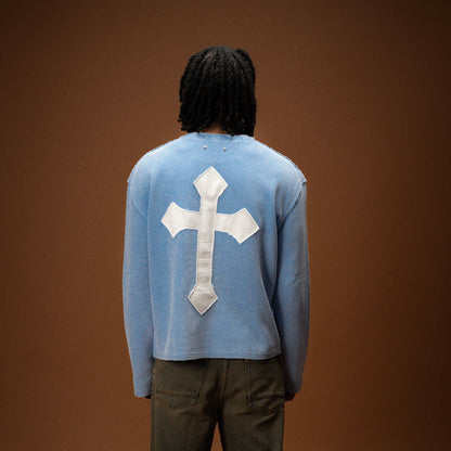 Crucifix Waffle Knit